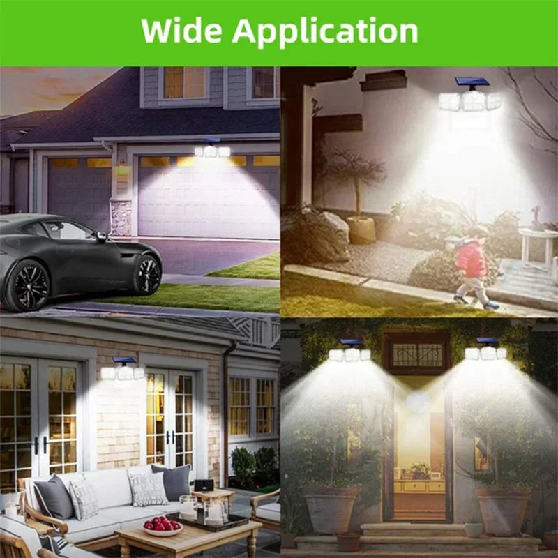 Afralia™ Solar Motion Sensor Lights - Adjustable Head, Waterproof Wall Lamp