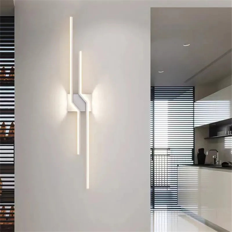 Afralia™ Modern Abstract LED Wall Sconce for Living Room, Staircase, Hallway