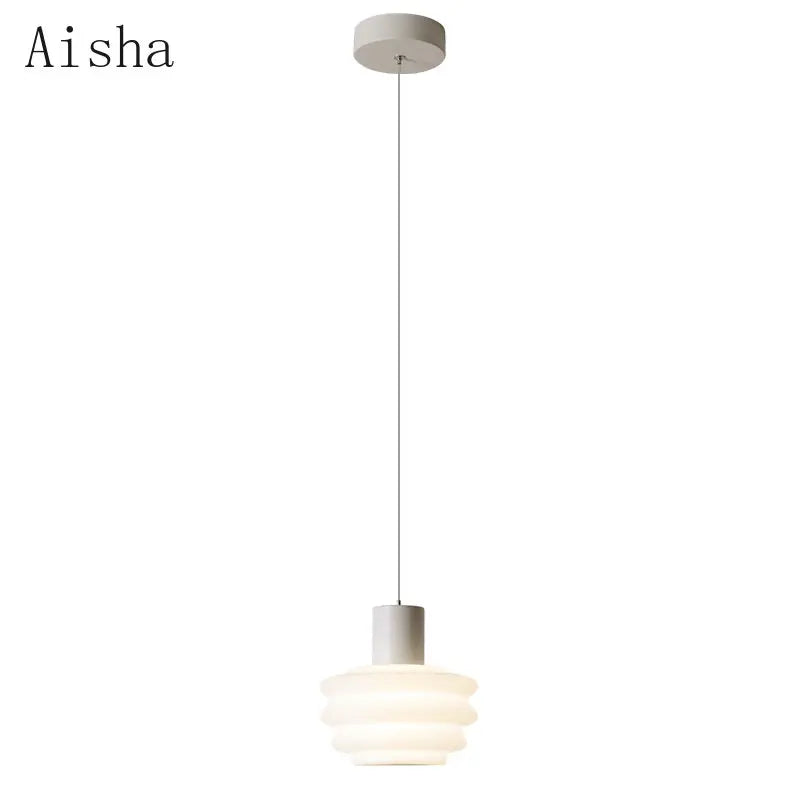 Afralia™ Acrylic LED Hanging Lamp for Minimalist Bedroom Decor