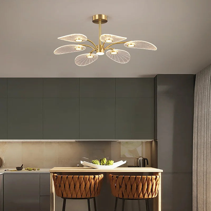 Afralia™ Golden Art Peacock LED Chandelier for Modern Luxury Living Room Bedroom Dining Hotel