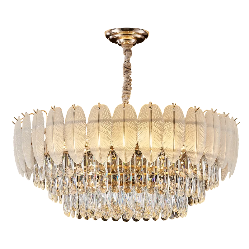 Afralia™ Luxury Crystal Chandelier: Modern Elegance for Living Room, Hall, Restaurant Lighting