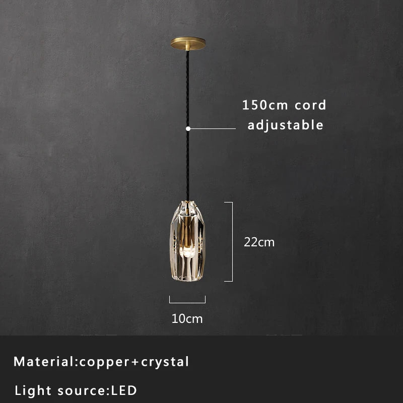 Afralia™ Luxury Copper Pendant Lights for Modern Room Decor
