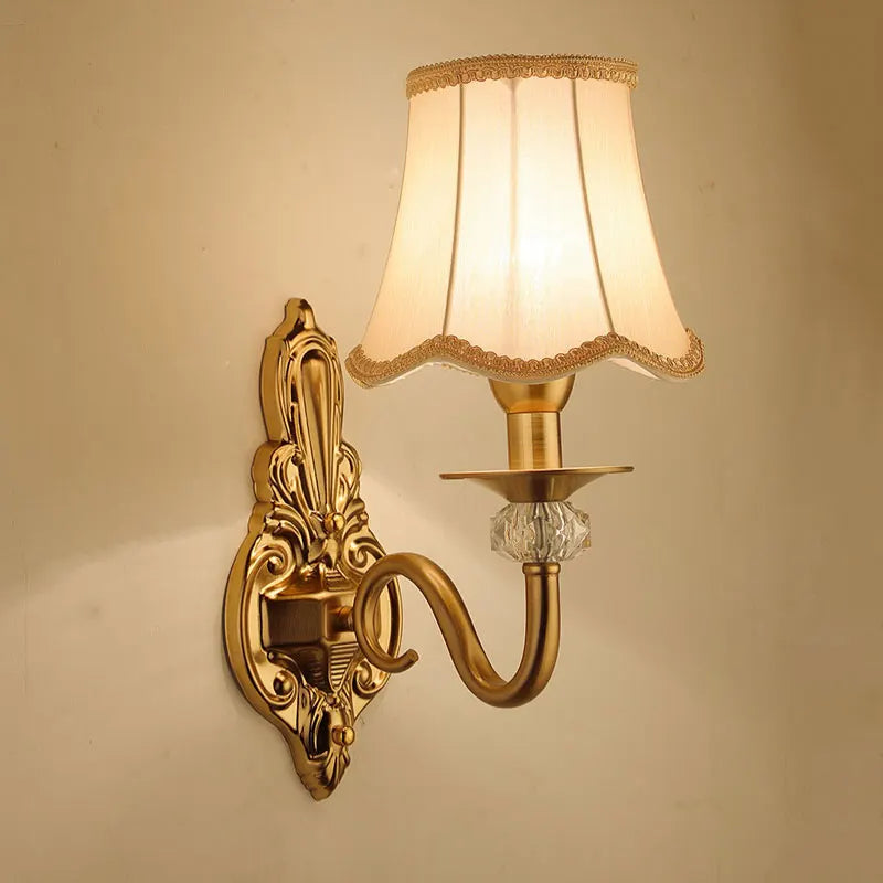 Afralia™ Fabric Wall Lamp: Elegant Bedroom & Living Room Lighting