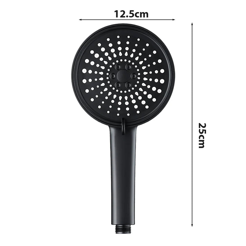 Afralia™ 5-Mode High Pressure Shower Head with Big Panel - Water Saving Rainfall Shower