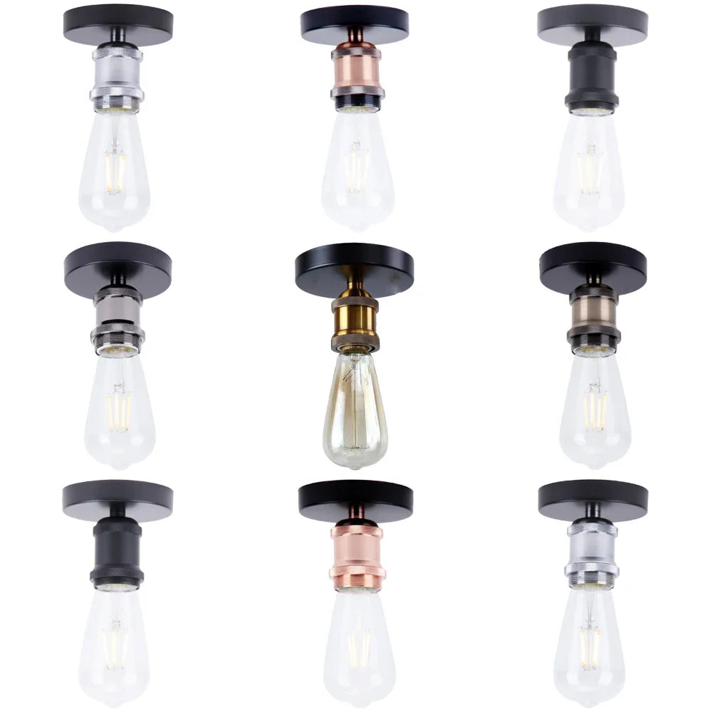 Afralia™ Retro Industrial Ceiling Light: Vintage LED E27 Wall Lamp for Home Living Room
