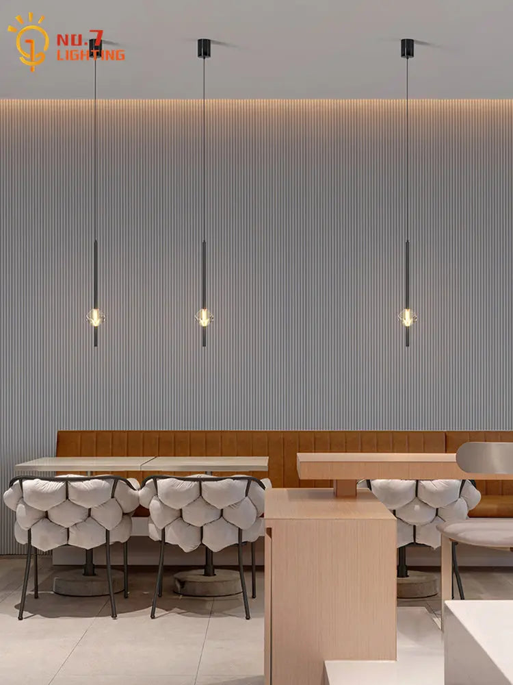 Afralia™ Crystal Bedroom Pendant Lights LED Modern Minimalist Indoor Lighting