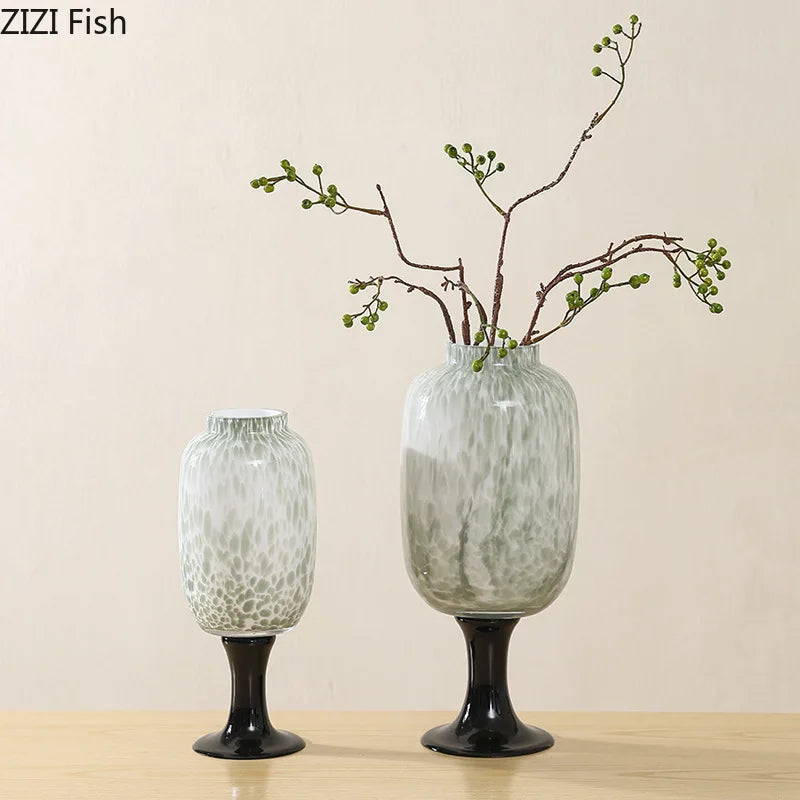 Afralia™ Color Dot Glass Vase: Creative Desk Decor & Flower Pot
