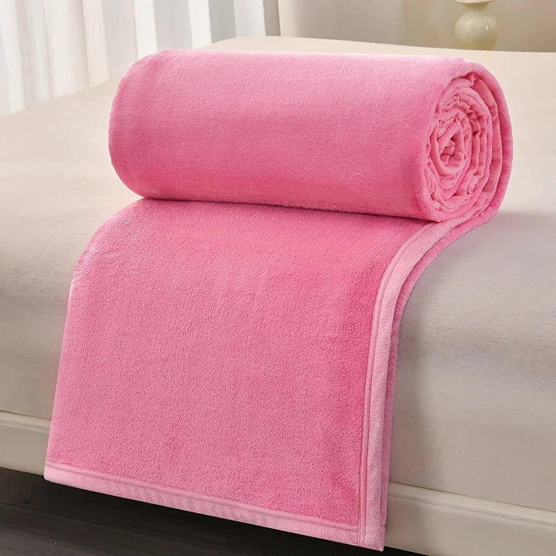 Afralia™ Cozy Flannel Blanket: Multi-Functional Sofa Cover for Adults