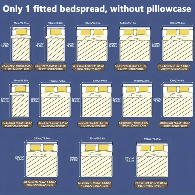 Afralia™ Soft Anti-Slip Fitted Bed Sheet with Thick Stitching – Cozy, Machine Washable Mattress Cover