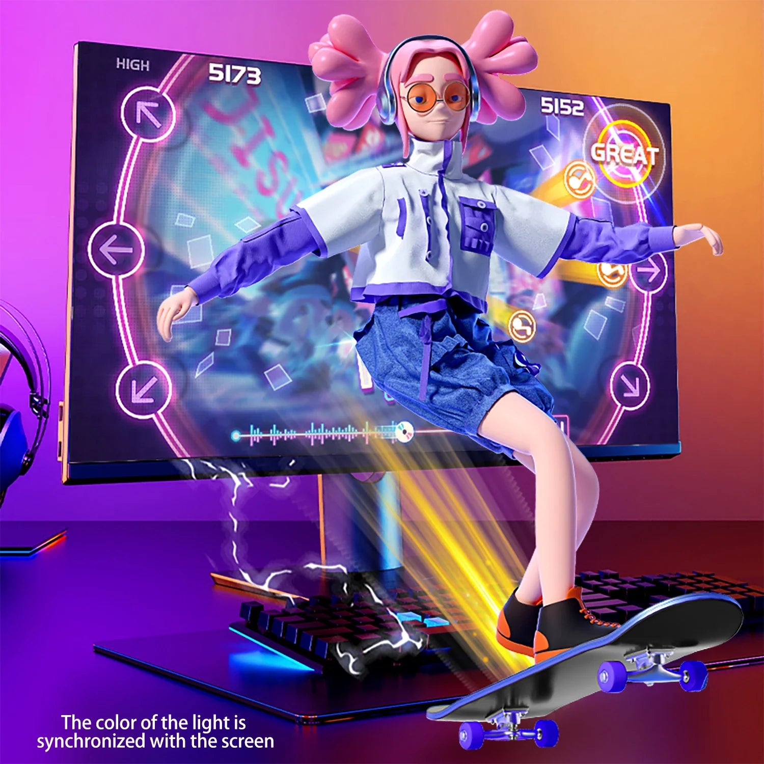 Afralia™ RGB Monitor Screen Lights Strip: Smart Gaming Room Atmosphere Decor & Sync Control