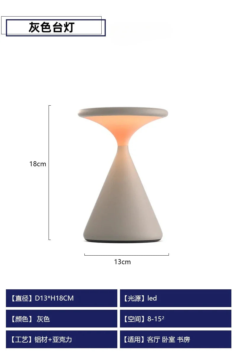 Afralia™ Rechargeable Wireless Table Lamp with Touch Switch - Portable Night Light
