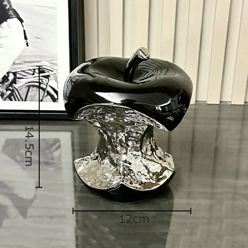 Afralia™ Silver-plated Fruits Sculpture for Stylish Room Decor