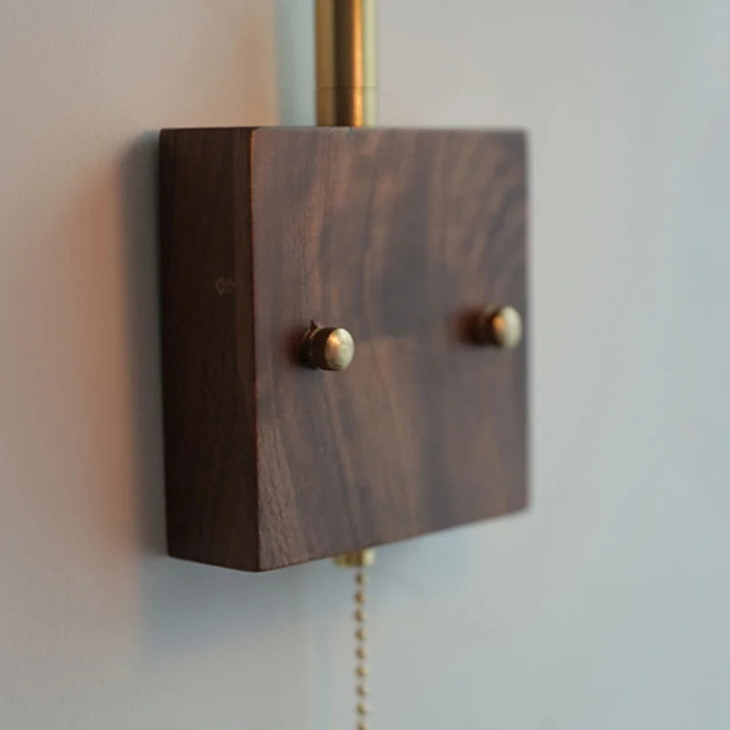 Afralia™ Brass LED Wall Lights Rotatable Blue Glass Dining Room Stair Light