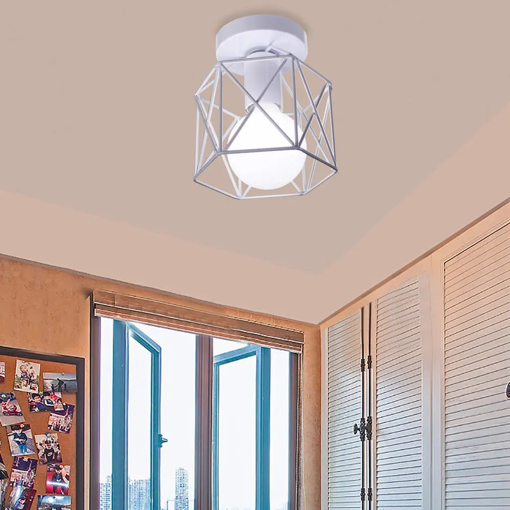 Afralia™ Industrial E27 Ceiling Lamp: Vintage Retro Loft Style for Home Living Room and Kitchen Decor