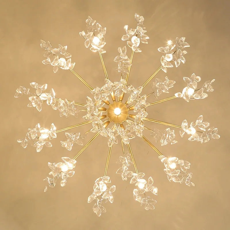 Afralia™ Crystal Chandelier: Modern Luxe LED Branch Lighting for Living Room and Bedroom.