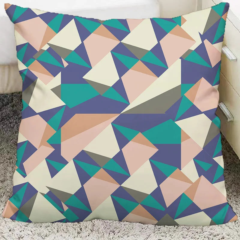 Afralia™ Nordic Grid Plush Pillow: Portable & Bounce Back for Home, Office, Car, & More