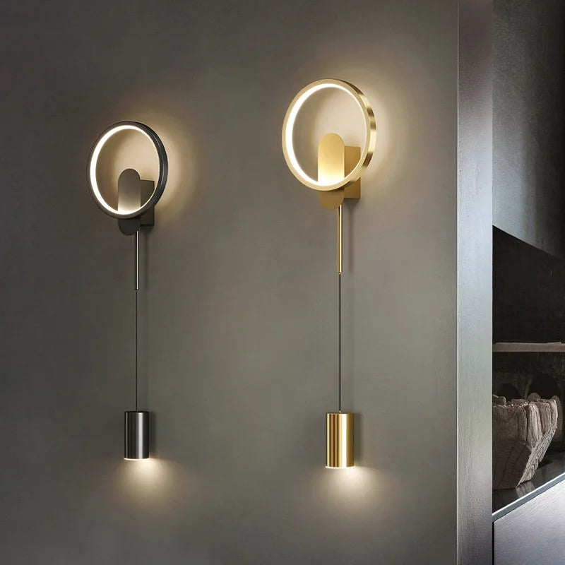 Afralia™ Nordic LED Wall Lamp Modern Light Luxury Indoor Lighting Room Decor Sconces