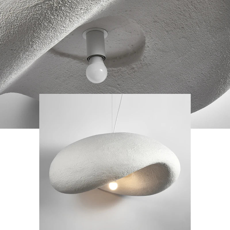 Afralia™ Cream Style LED Chandelier - Nordic Minimalist Wabi Sabi Pendant Light
