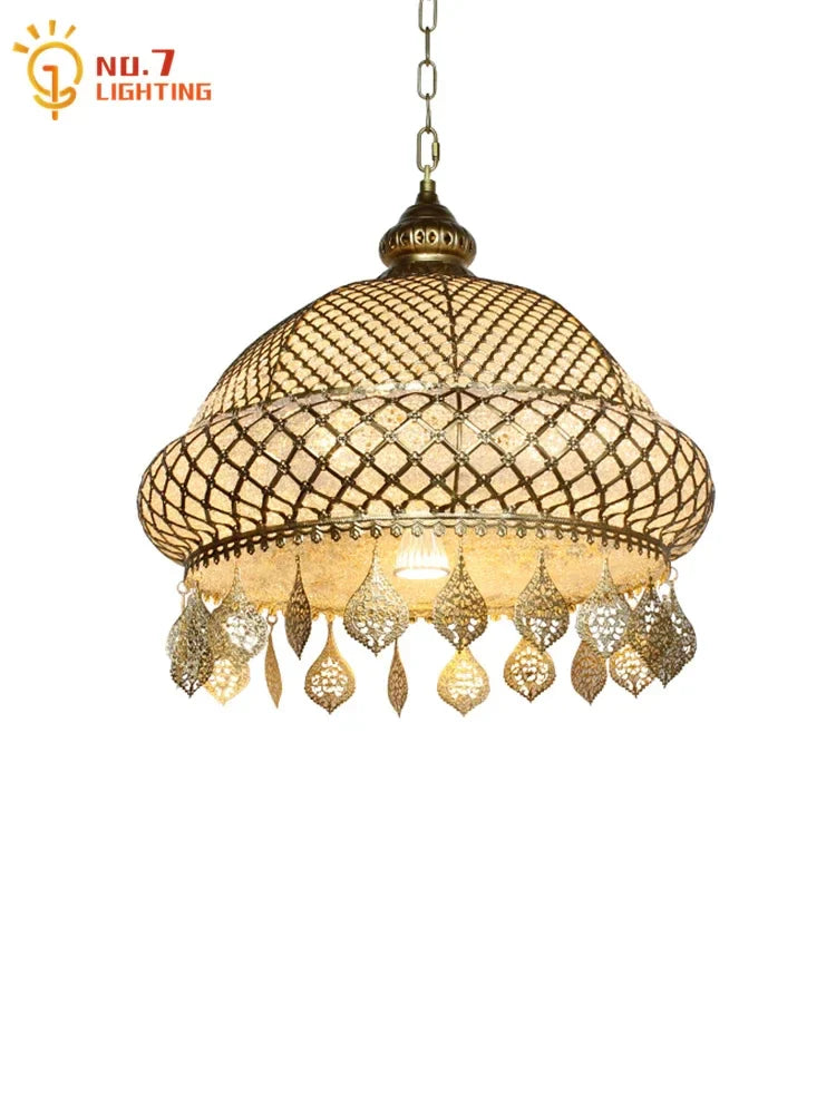Afralia™ Vintage Iron Art Pendant Lights LED E27 Exotic Modern Fixtures for Restaurant Bedroom