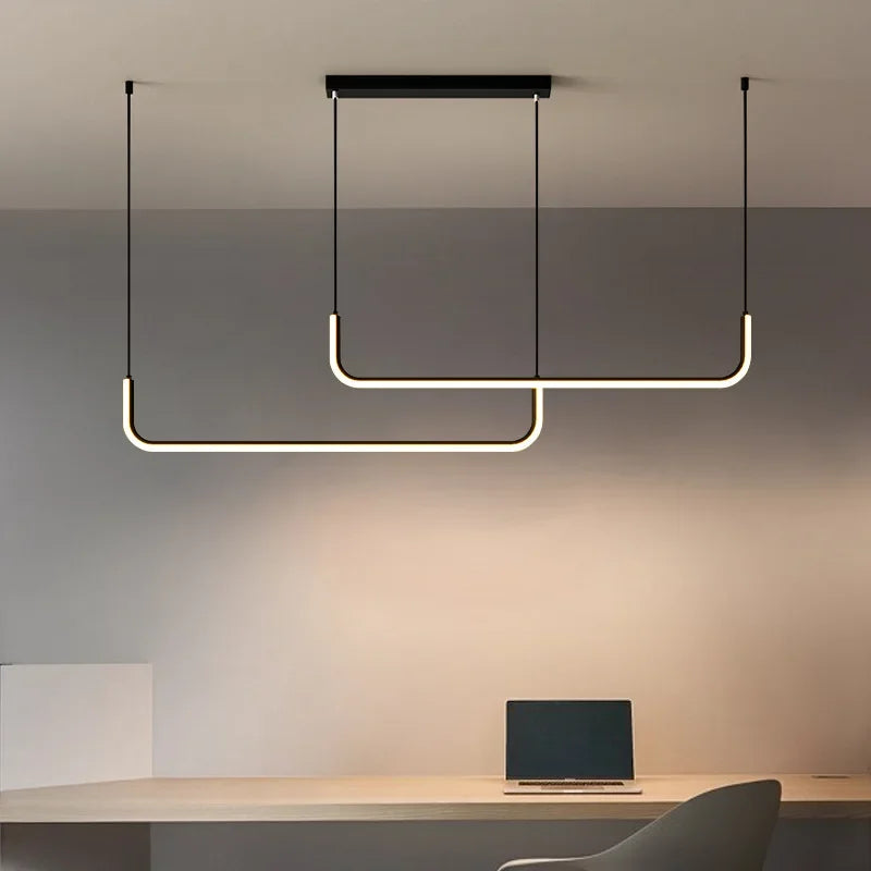 Afralia™ Modern LED Pendant Light - Simple Design Chandelier