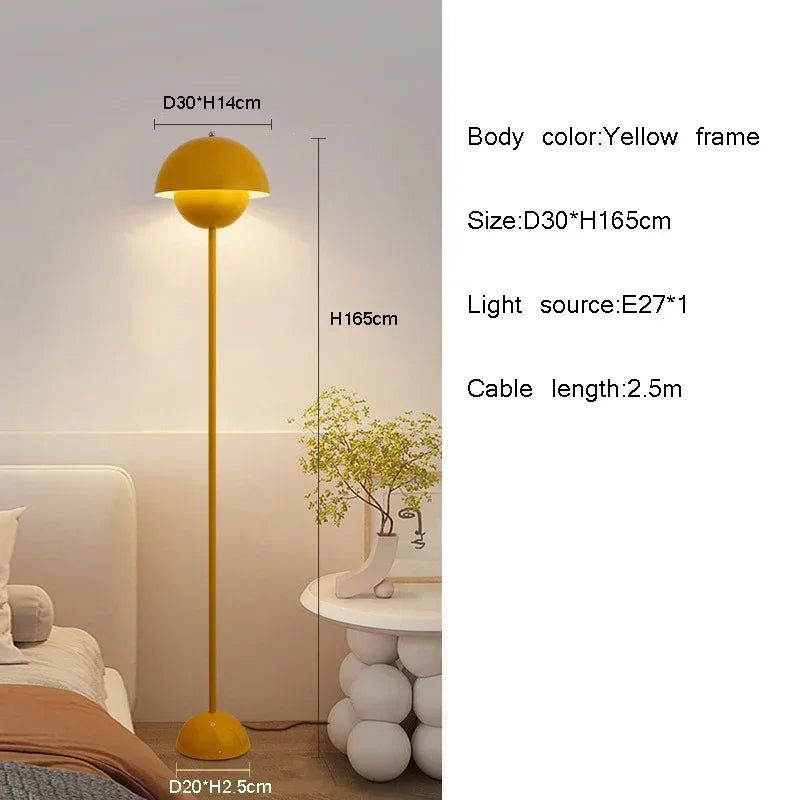 Afralia™ Bud Floor Lamp Table Light with E27 Bulb for Bedroom Living Room
