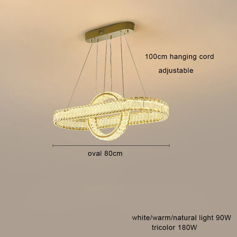 Afralia™ Crystal Chandelier Pendant Lamps for Home Decor and Modern Living Room Lighting