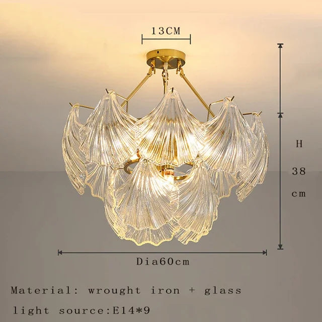 Afralia™ Crystal Glass Chandelier: Luxury Retro Pendant Light for Dining, Living, Bedroom Decor