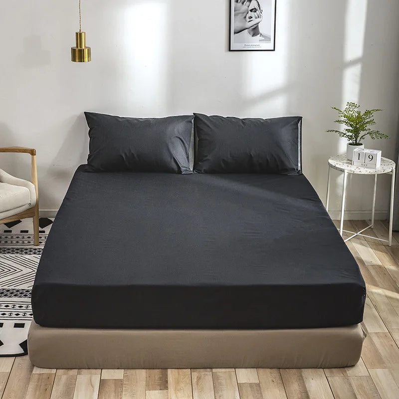 Afralia™ Waterproof Fitted Sheet with Elastic Band | Machine Washable Mattress Protector Cover