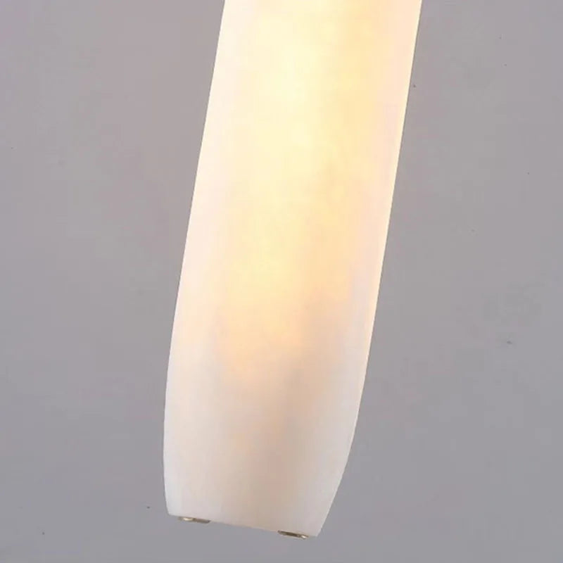 Afralia™ Cylindrical Marble Wall Lights Sconce Lamp with Adjustable Copper Wire & E14 Bulb