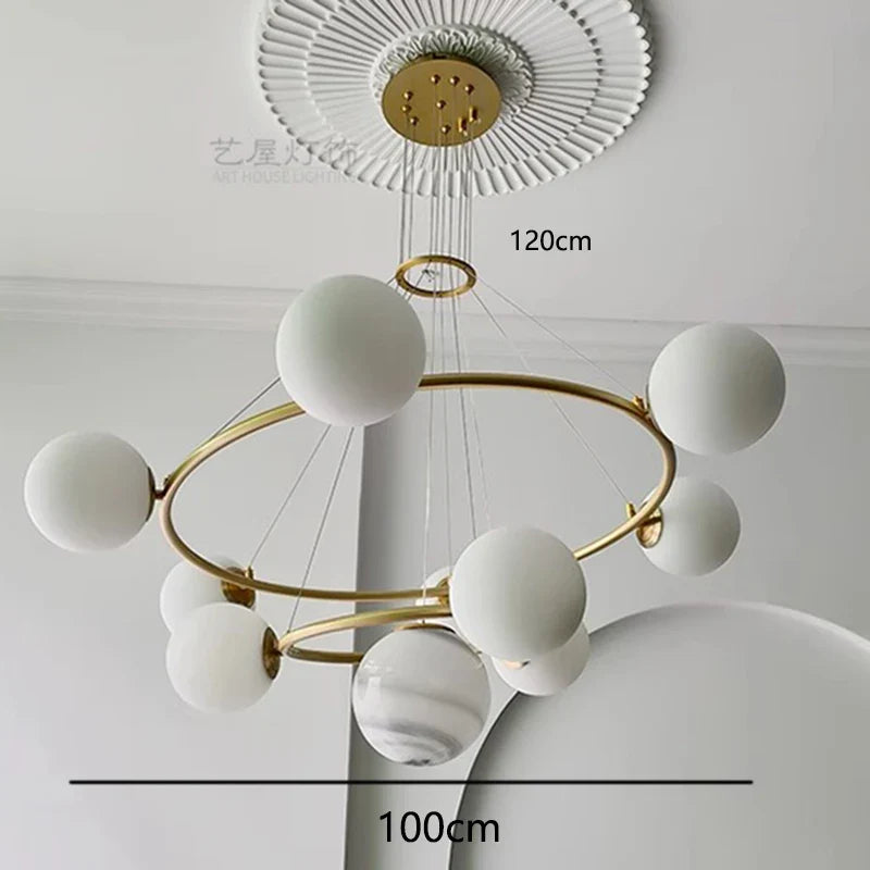 Afralia™ Modern LED Pendant Chandelier for Living and Dining Room Lighting