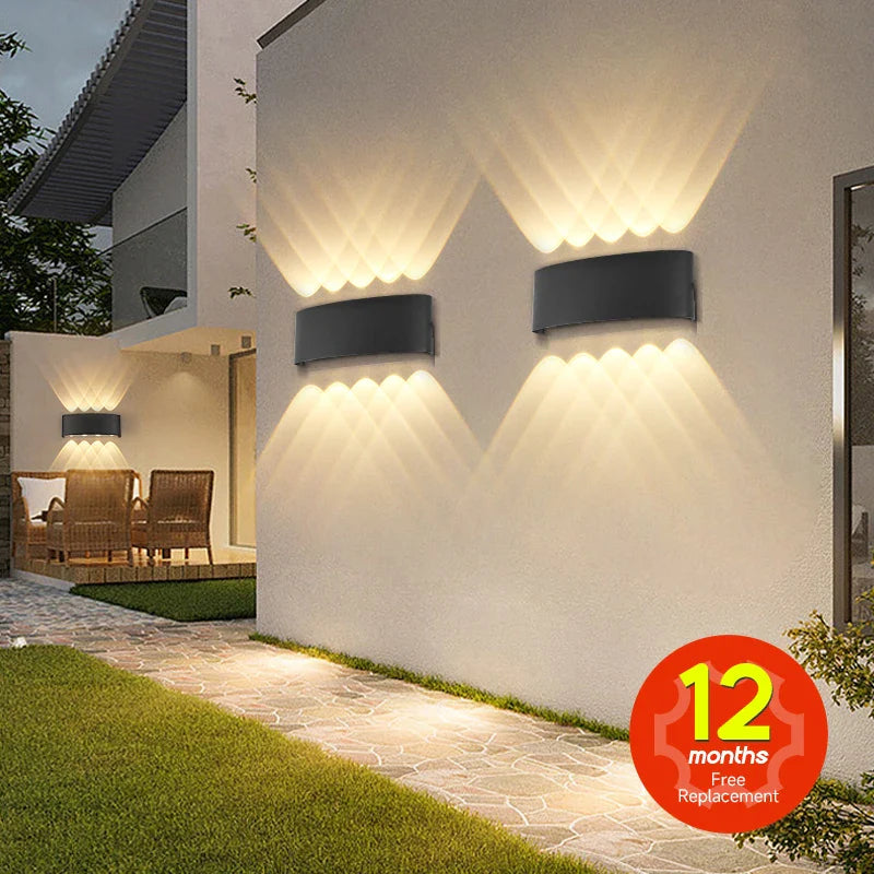 Afralia™ LED Wall Light Indoor Outdoor Waterproof Fixture Garden Decor Home Lighting