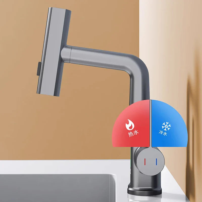 Afralia™ Digital Display Waterfall Basin Faucet with Temperature Control