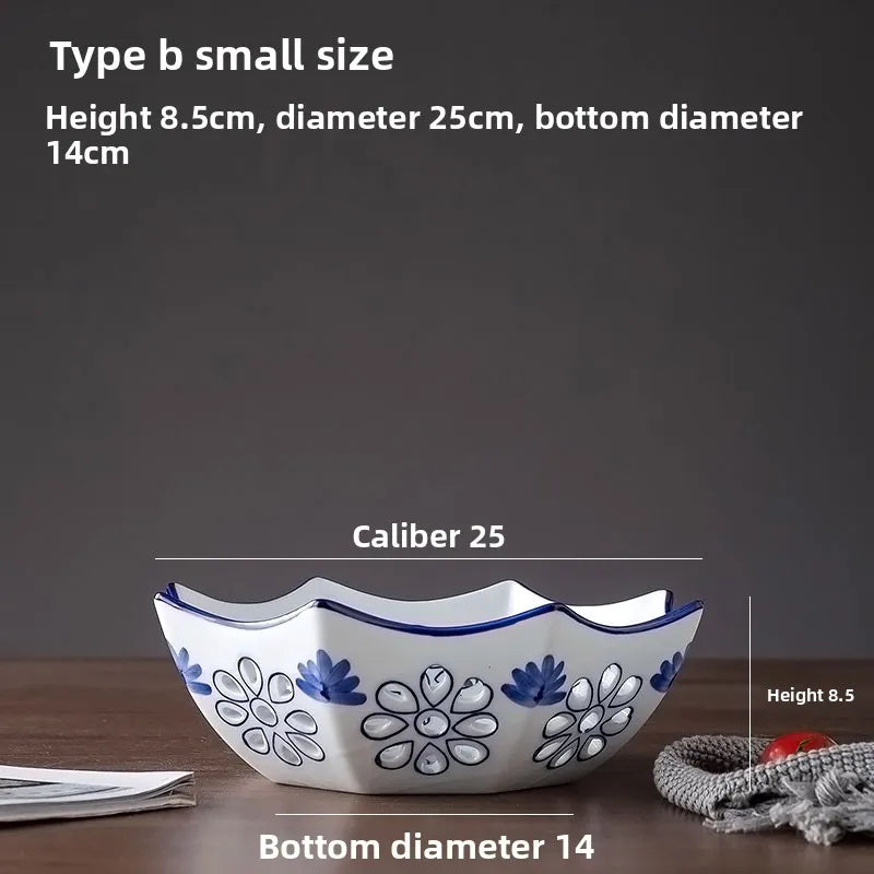 Afralia™ Porcelain Fruits Bowl: Embossed Texture, Hollowed Out, Home Kitchen Storage Tray
