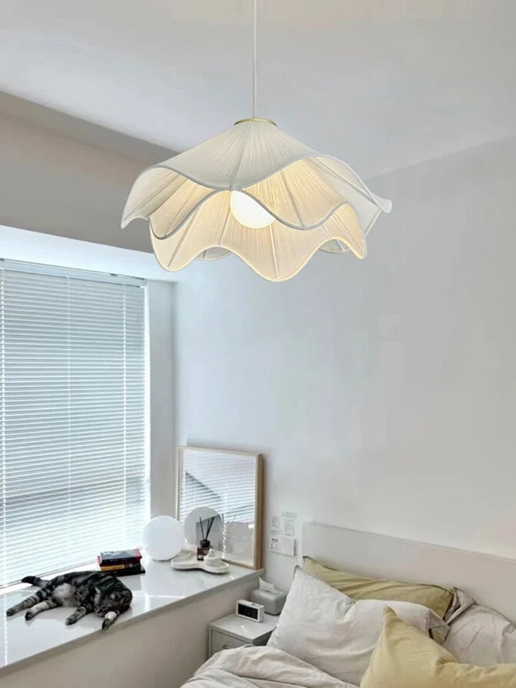 Afralia™ Nordic Simple Cloth Chandelier LED Pendant Light for Living Room & Bedroom