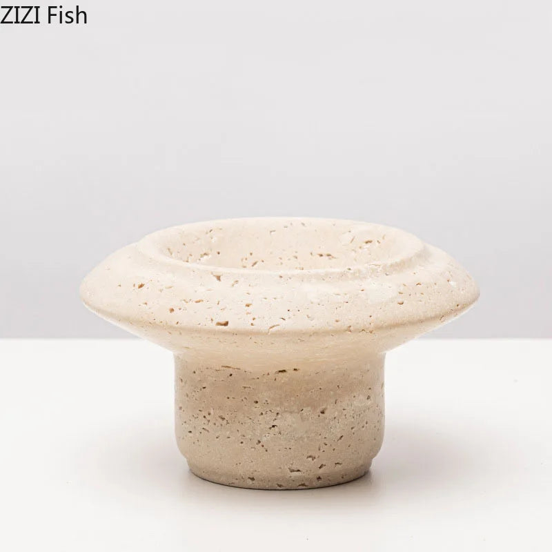 Marble Round Vase Flower Pots by Afralia™ - Modern Floral Decor and Crafts