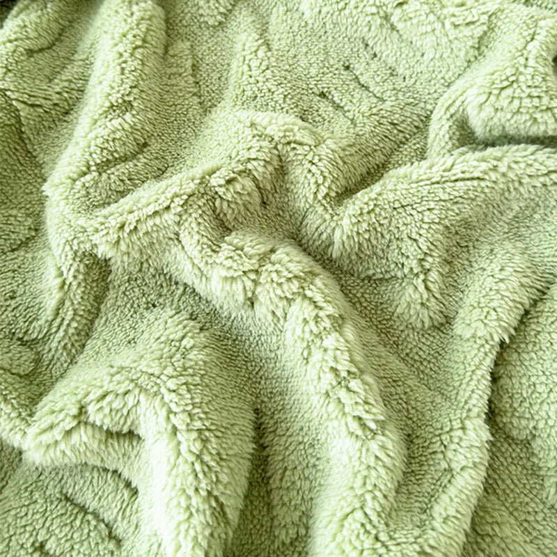Afralia™ Taffeta Velvet Jacquard Coral Fleece Blanket: Warm, Skin-Friendly, Multi-Functional Sofa Cover