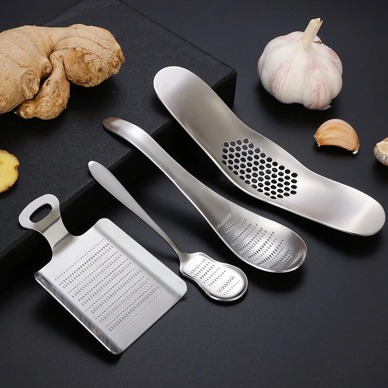 Afralia™ Stainless Steel Grinder Chopper Cutter for Ginger Garlic Lemon Fruit