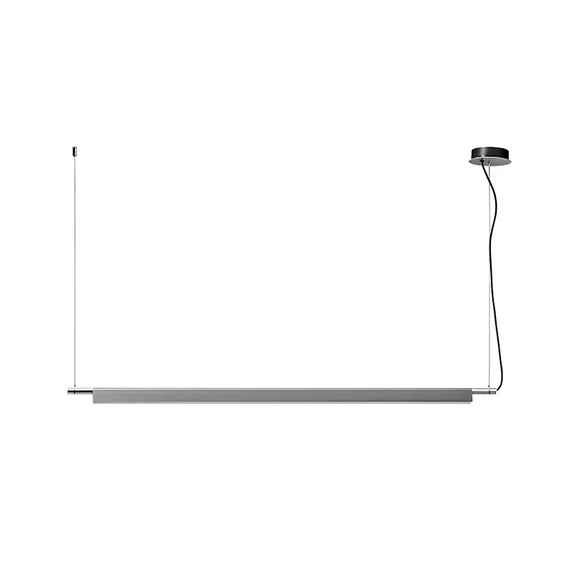 Afralia™ Scandinavian Linear LED Pendant Lamp for Living Room Office Restaurant Dining Table