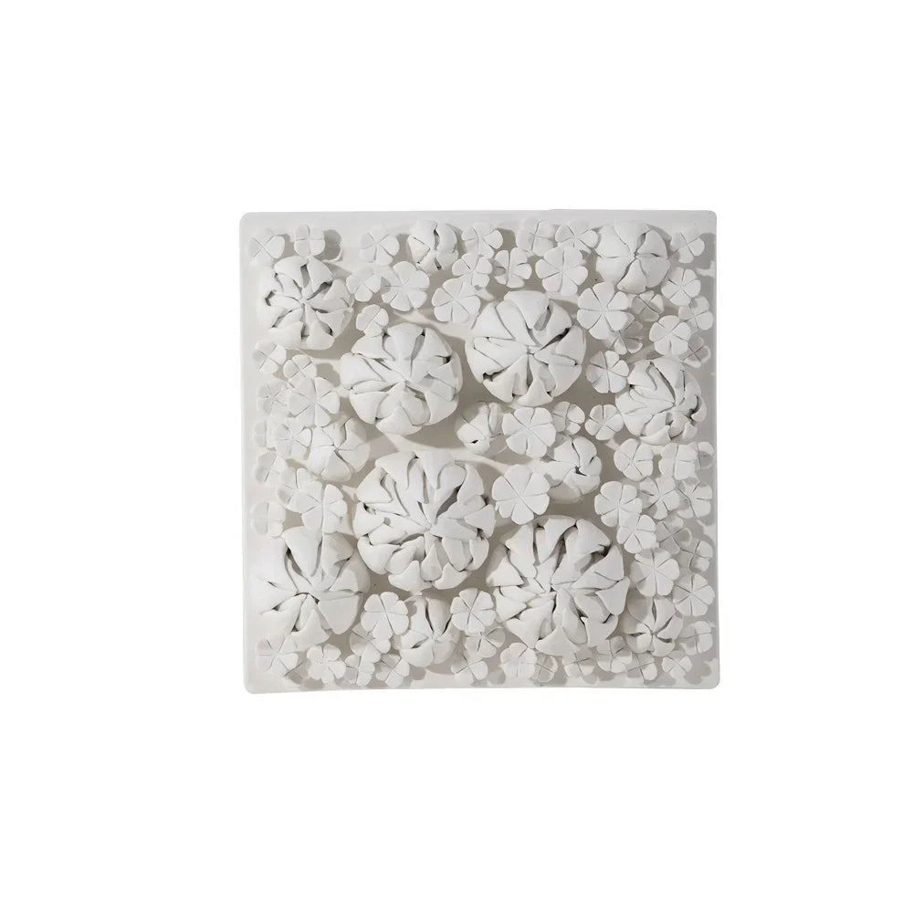 Afralia™ Porcelain Panel Painting: Embossed Bud Wall Decoration Craft with Handmade Detail and Elegant Design