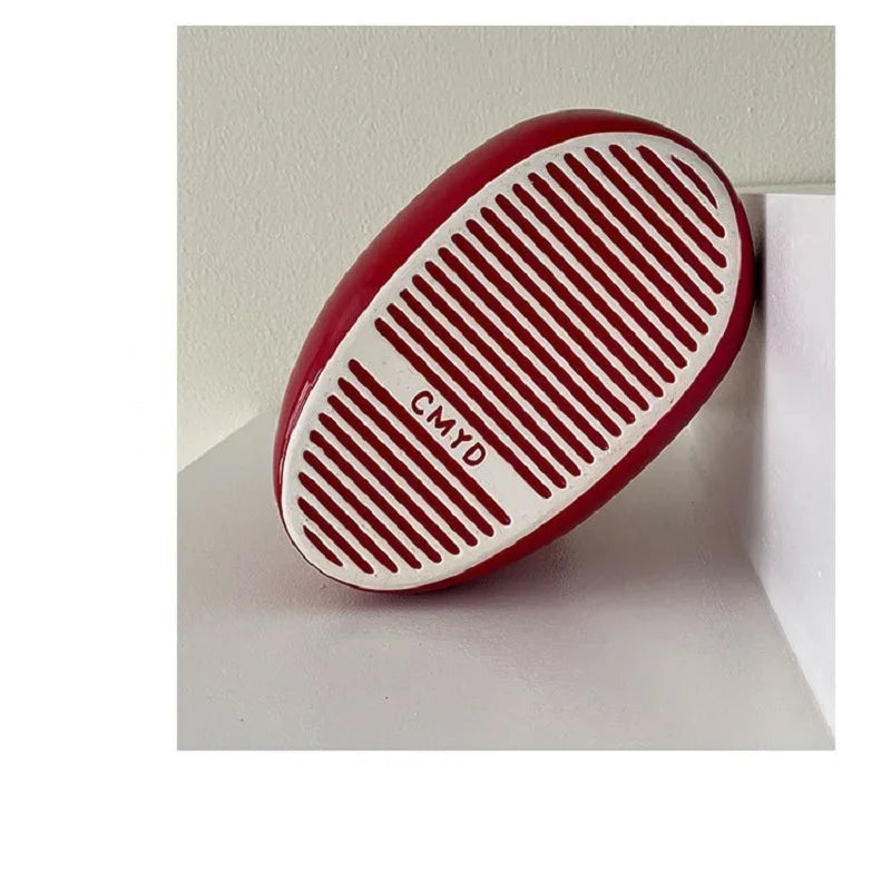 Afralia™ Red Shoes Ceramic Vase Boots Flower Pot Home Decor Floral Arrangement