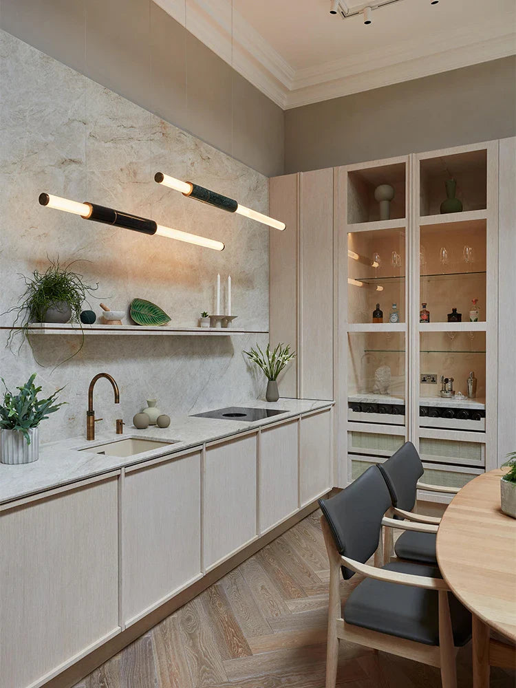 Afralia™ Alabaster Marble LED Chandelier for High-End Nordic Dining Room Lighting