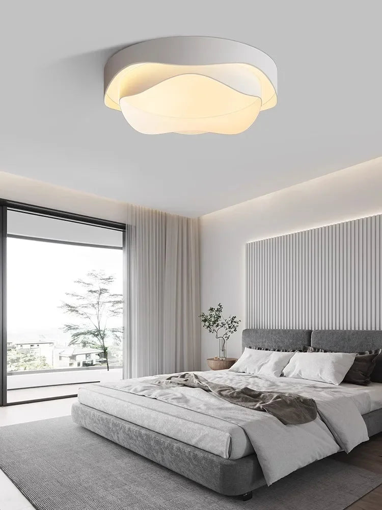 Afralia™ Nordic Flowers Art LED Ceiling Lamp for Minimalist Decor