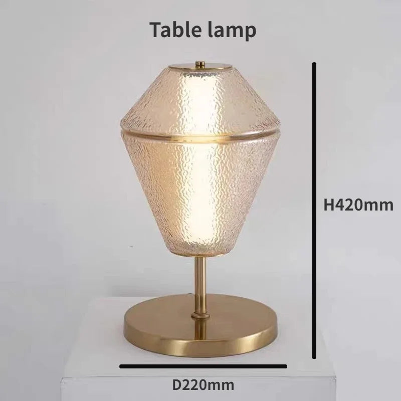 Afralia™ Nordic Glass Floor Lamp for Living Room, Study, Bedroom - LED Table Lamp