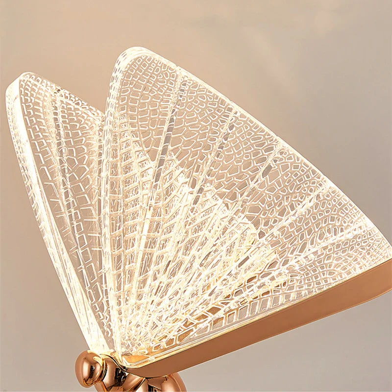 Afralia™ Butterfly LED Floor Lamp Indoor Living Room Acrylic Standing Lighting Home Bedroom Art