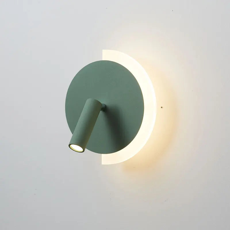 Afralia™ Modern LED Wall Sconce Light for Bedroom Living Room - Black & White Spotlight