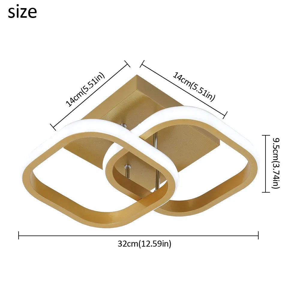 Afralia™ Acrylic LED Ceiling Lamp: Modern Home Decor Lighting for Bedroom, Corridor, Balcony