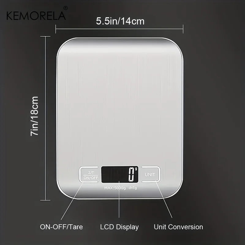 Afralia™ Stainless Steel Electronic Kitchen Scale | Accurate Weighing for Household and Baking