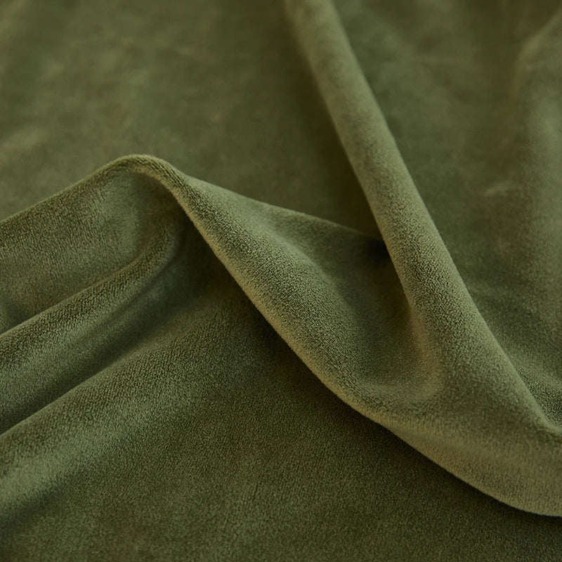 Afralia™ Fleece Velvet Sofa Cover: Stretch Slipcover for Loveseat & Couch, Solid Color