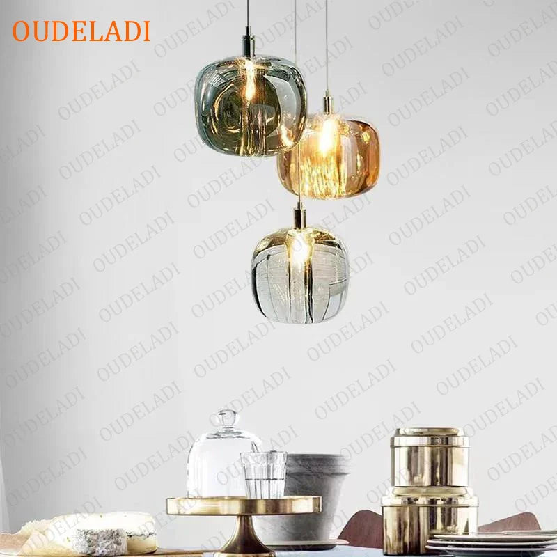 Afralia™ Crystal Pendant Lights: Elegant Restaurant Bar Kitchen Island Decor