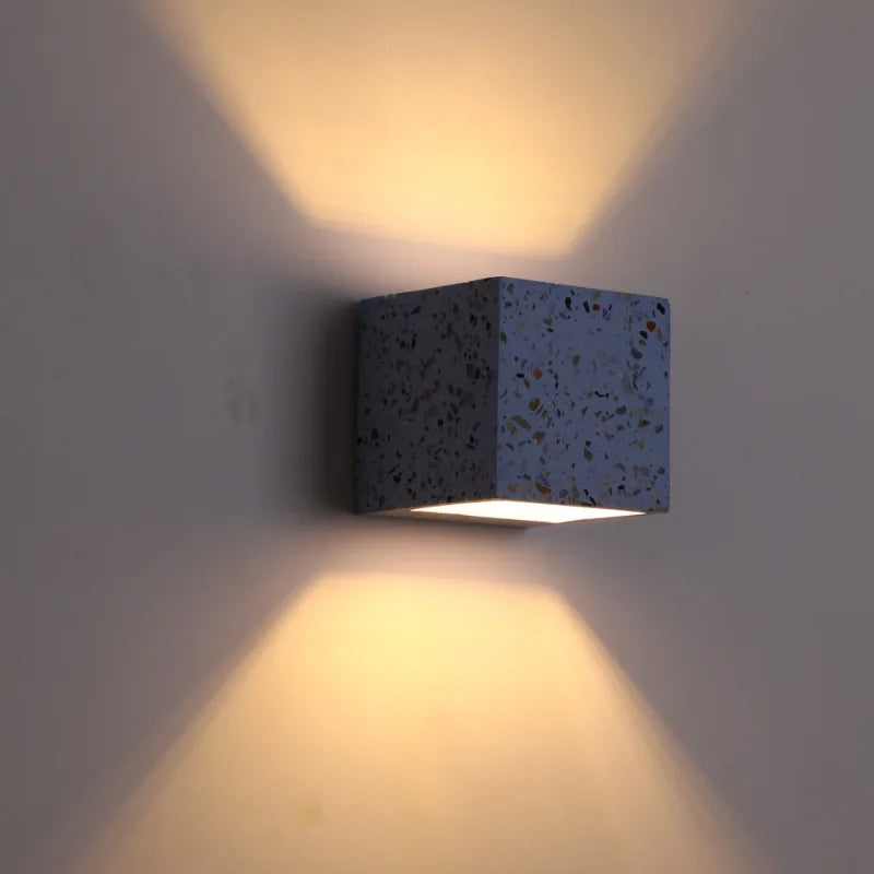 Afralia™ Square LED Outdoor Wall Lamp Waterproof Industrial Garden Light